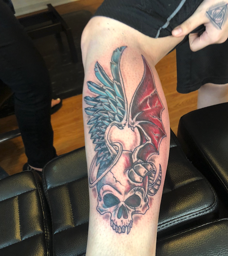 Jaisy Ayers (WOODLANDS TX) - good and evil skull